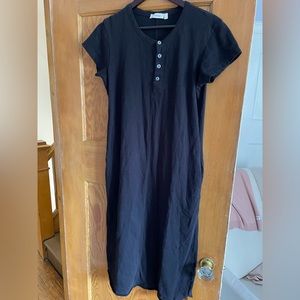 Shop thursdays classic black tshirt dress - worn only once